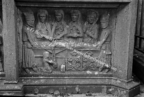 FRANCISCAN FRIARY  MC MAHON TOMB  LOWER LEFT PANEL